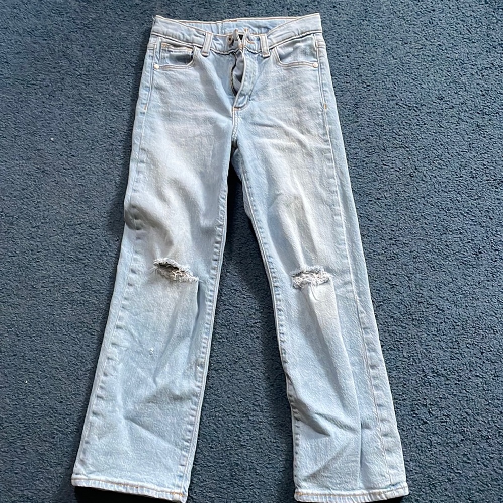 artclasstm blue jeans size 10 for kids(age wise)two rips,two pockets,one button